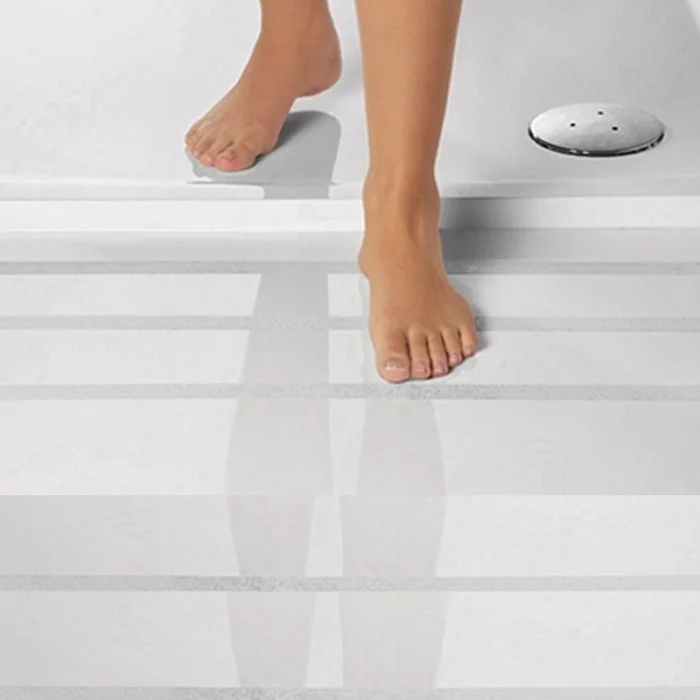 Banda Adeziva Antialunecare Aqua Safe Lungime 18.3 m, Latime 25 mm, Culoare Bej, Tip Standard, Buc / Pachet 10-Benzi Adezive ...