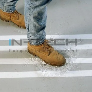 Banda Adeziva Antialunecare Aqua Safe Lungime 18.3 m, Latime 100 mm, Culoare Galben, Tip Cauciucata Grosiera, Buc / Pachet 10