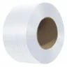 Banda De Legat Din Poliester Lungime 600 m, Latime 16 mm, Rezistenta La Rupere 600 kgf, Culoare Alb-Benzi Pentru Legare Si Pa...