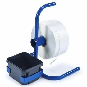 Banda De Legat Din Poliester Lungime 500 m, Latime 25 mm, Rezistenta La Rupere 900 kgf, Culoare Alb-Benzi Pentru Legare Si Pa...