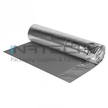 Folie Aluminizata Parchet Lungime 12.5 m, Latime 1000 mm, Grosime 2 mm, Culoare Negru