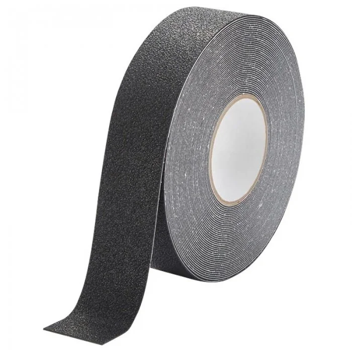 Banda Antialunecare Grosiera Lungime 18.3 m, Latime 50 mm, Culoare Negru, Tip Extra Grosiera, Buc / Pachet 10-Benzi Adezive A...