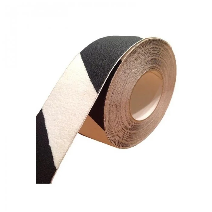 Banda Antialunecare Grosiera Lungime 18.3 m, Latime 50 mm, Culoare Negru, Tip Extra Grosiera, Buc / Pachet 10-Benzi Adezive A...