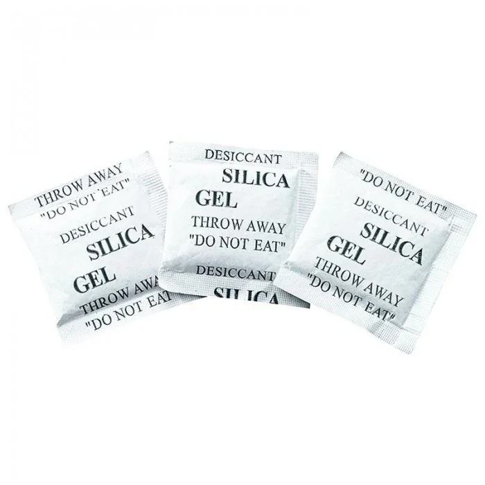 Silica Gel Desicant Dimensiune Sac 200 x 100 mm, Unitati Desicare 8, Greutate Plic 240g kg, Performanta Absorbtie Vapori 48 g...