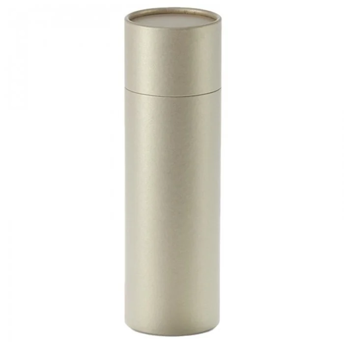 Tuburi Carton Cu Capac Pentru Ambalare Si Stocare Lungime 215 mm, Diametru Interior 66 mm, Grosime 1.5 mm, Culoare Auriu-Tubu...