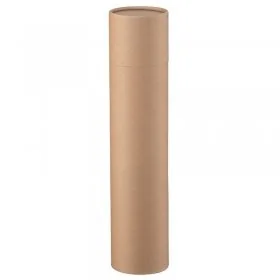 Tuburi Carton Cu Capac Pentru Ambalare Si Stocare Lungime 215 mm, Diametru Interior 66 mm, Grosime 1.5 mm, Culoare Negru-Tubu...