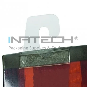 Set Agatatori Autoadezive Din Plastic Pentru Raft Tip Agatatoare Mini, Dimensiuni 25 x 35 mm, Grosime 380 my, Suprafata Lipire 25 x 18 mm, Buc / Pachet 14000