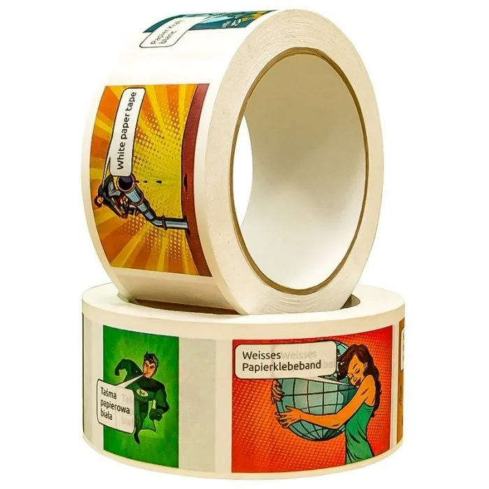 Banda Personalizata Hartie Lungime 50 m, Adeziv Hot Melt, Numar Culori 2 Culori, Latime 48 mm, Tip Imprimare Pe Suprafata, Cu...