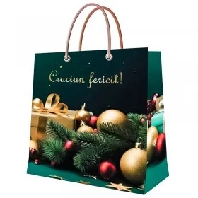 Pungi Pentru Cadouri, Personalizate, Aspect Lucios, 190 g/mp Plastifiere Lucioasa, Dimensiuni mm (L × l × h) 150 x 260 x 85, ...