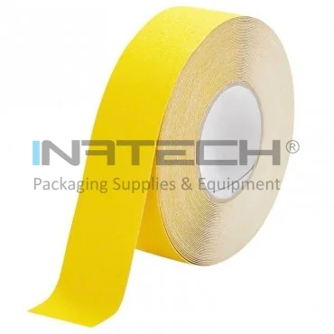 Újrahasználható csúszásgátló szalag, hosszúság 18,3 m, szélesség 100 mm, sárga, 10 db/csomag