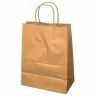Pungi Hartie Cu Maner Rasucit, Alb/Natur Dimensiuni 250 x 140 x 300 mm, Tip Maner Sfoara, Material Hartie 90 gr/m2, Culoare N...