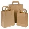Pungi Hartie Cu Maner Rasucit, Alb/Natur Dimensiuni 320 x 120 x 410 mm, Tip Maner Sfoara, Material Hartie 90 gr/m2, Culoare N...