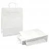 Pungi Hartie Cu Maner Rasucit, Alb/Natur Tip Maner Sfoara, Dimensiuni 160 x 90 x 210 mm, Material Hartie 90 gr/m2, Culoare Al...