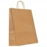 Pungi Hartie Cu Maner Rasucit, Alb/Natur Dimensiuni 180 x 90 x 250 mm, Tip Maner Sfoara, Material Hartie 90 gr/m2, Culoare Al...