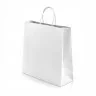 Pungi Hartie Cu Maner Rasucit, Alb/Natur Dimensiuni 180 x 90 x 250 mm, Tip Maner Sfoara, Material Hartie 90 gr/m2, Culoare Al...