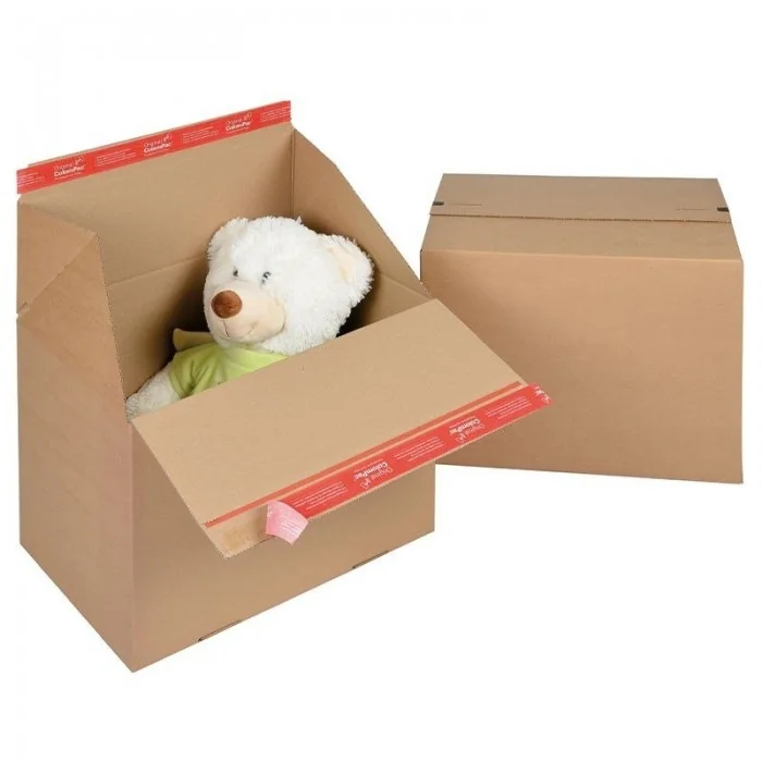 Cutii Carton Euro Cu Autosigilare ColomPac ® Lungime 294 mm, Latime 194 mm, Inaltime 187 mm, Culoare Maro, Tip Carton CO3-Cut...