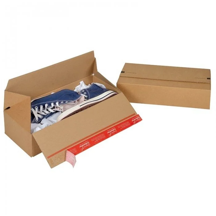 Cutii Carton Euro Cu Autosigilare ColomPac ® Lungime 394 mm, Latime 194 mm, Inaltime 87 mm, Culoare Maro, Tip Carton CO3-Cuti...