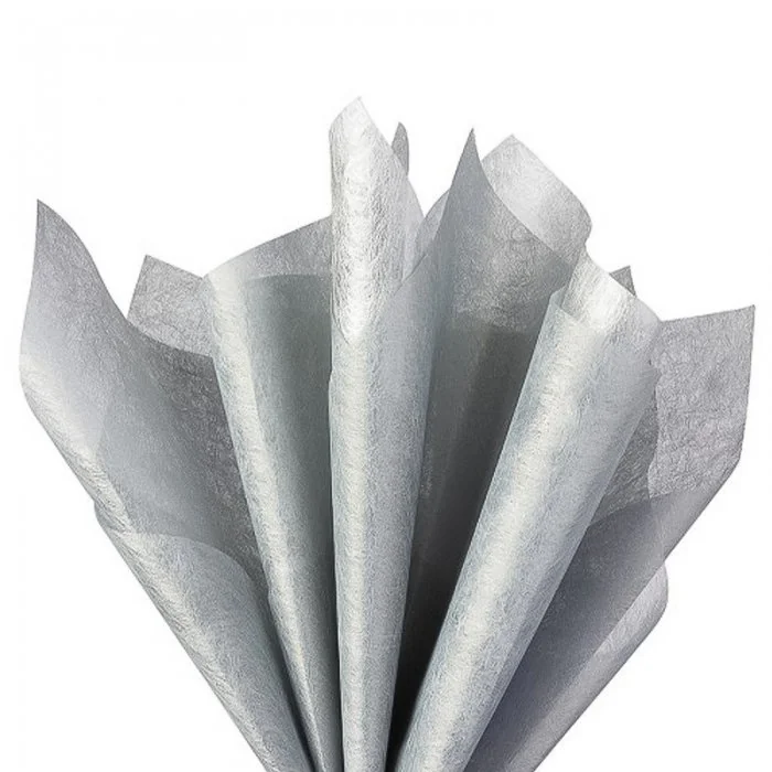 Hartie De Matase, 500 x 750 mm, 17 gr/mp, 50 buc/set Dimensiuni mm (l x L) 500 x 750, Gramaj 17 gr/mp, Culoare Argintiu, Buc ...