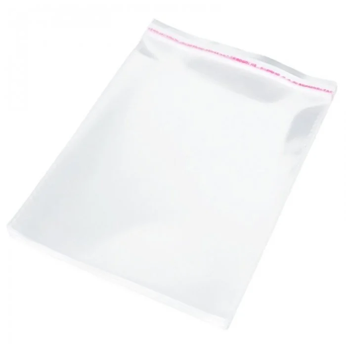 Pungi Cu Clapeta Adeziva Latime 250 mm, Inaltime 350 mm, Pliu NU mm, Grosime 40 my, Clapeta 40 mm, Culoare Transparent, Buc /...