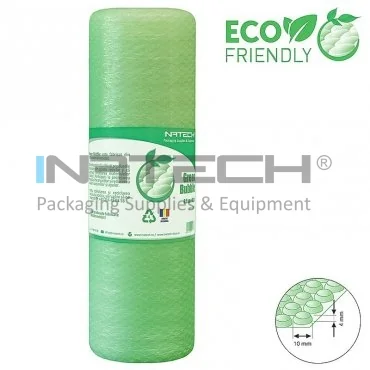 Folie Cu Bule Mici Eco Friendly Latime 1000 mm, Lungime 50 m, Straturi 2, Grosime 60 my, Culoare Verde