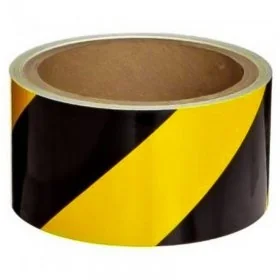 Banda Delimitare Reflectorizanta Lungime 10 m, Latime 50 mm, Culoare Rosu / Alb, Buc / Pachet 10-Benzi Adezive Pentru Marcare