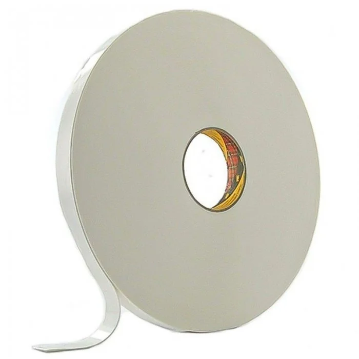 Banda Buretoasa Dublu Adeziva Lungime 5 m, Latime 20 mm, Material Burete PE, Culoare Alb-Benzi Dublu Adezive