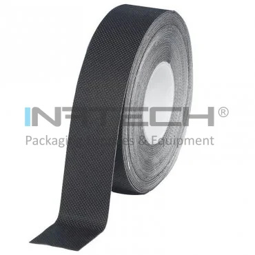 Vegyszerálló csúszásgátló öntapadó szalag korláthoz, hossza 18,3 m, szélessége 25 mm, fekete szín, extra durva kivitel, 10 db/csomag