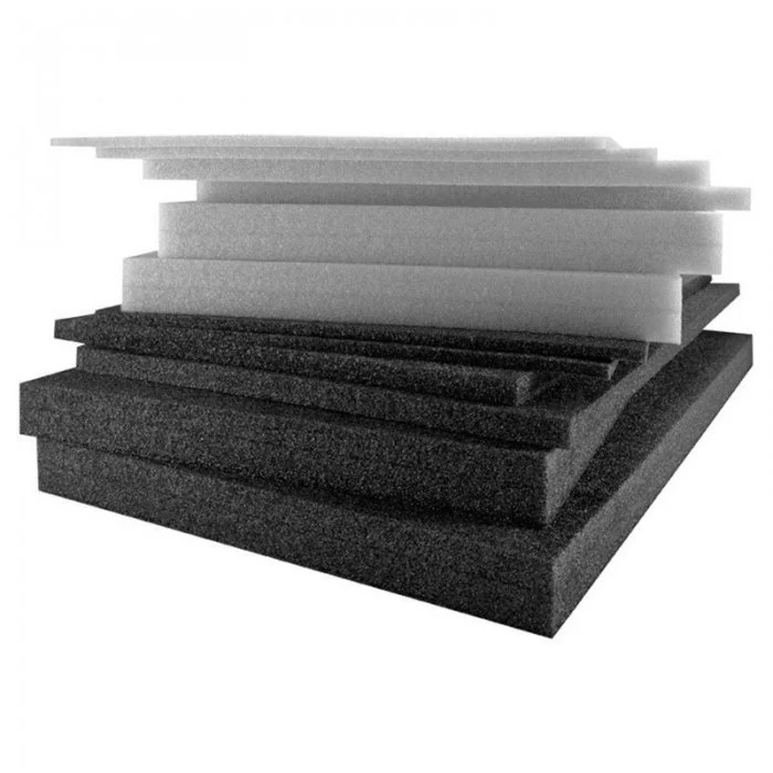 Placa Polietilena Expandata Lungime 1 m, Latime 1.2 m, Grosime 30 mm, Culoare Negru-Folie Si Placa Polietilena Expandata PEE