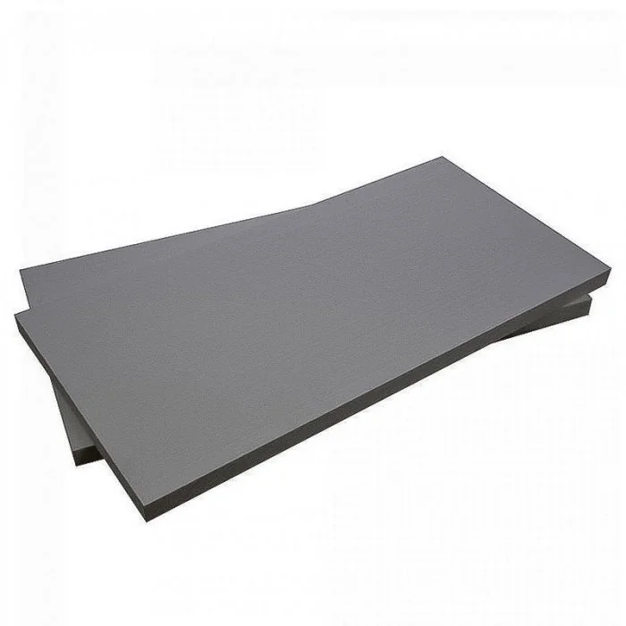 Placa Polietilena Expandata Lungime 1 m, Latime 0.6 m, Grosime 30 mm, Culoare Negru-Folie Si Placa Polietilena Expandata PEE