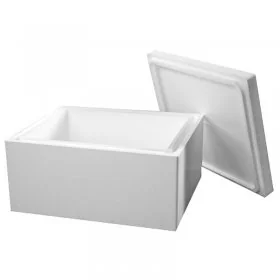 Cutii Termoizolante EPS Pentru Transport Dimensiune Interioara 595 x 460 x 260 mm, Grosime Perete 60 mm, Volum Litri 71.16, M...