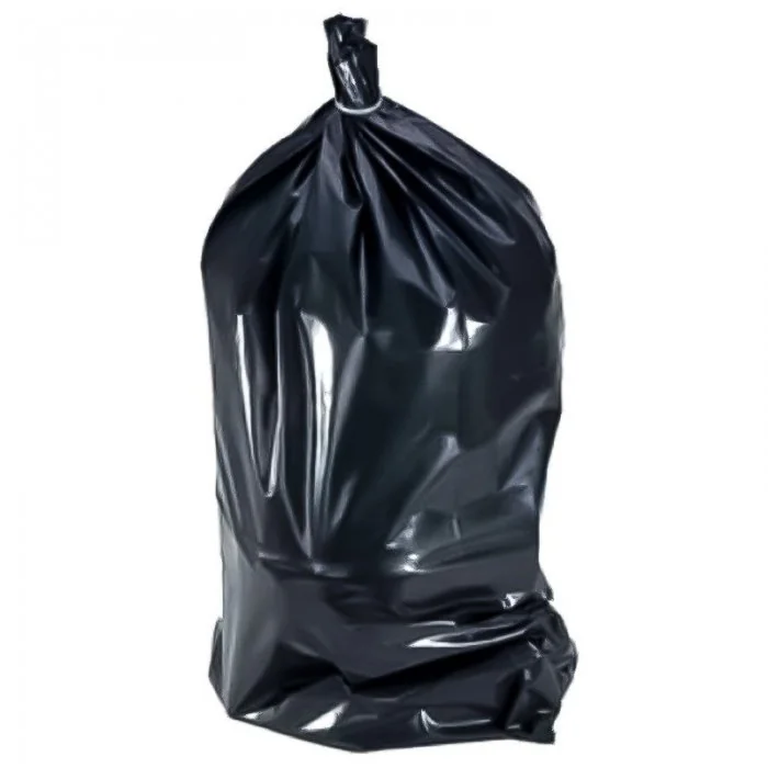 Saci Menajeri Din Polietilena Tip Sac Subtire, Litri 120, Grosime 15 my, Dimensiuni 700x1100 mm, Culoare Negru, Saci/Rola 10-...