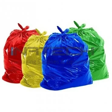 Saci Menajeri Din Polietilena Tip Sac Gros, Litri 60, Grosime 20 my, Dimensiuni 600x800 mm, Culoare Albastru, Saci/Rola 10