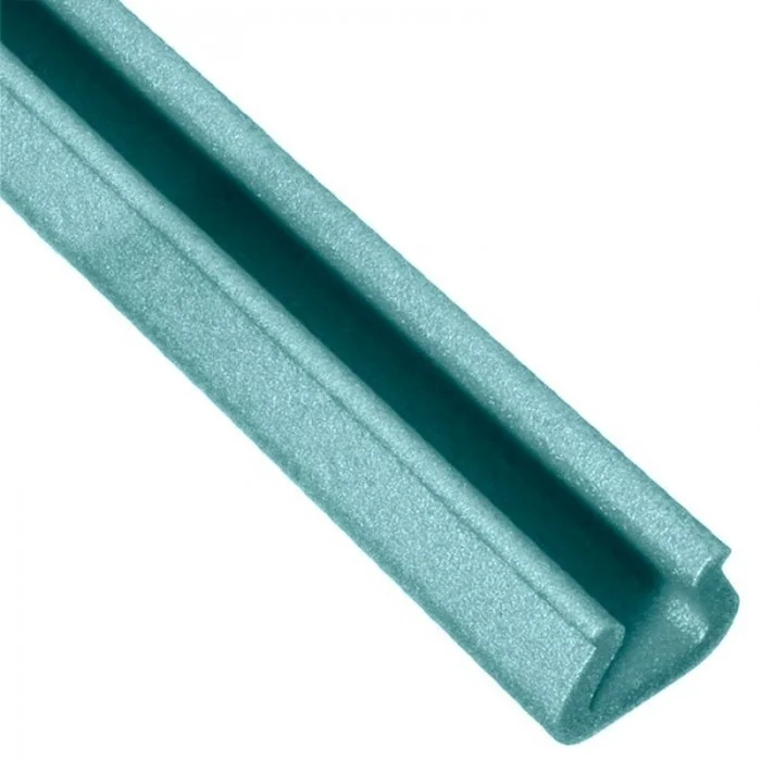 Profil Din Spuma PEE, U Tulip Lungime 1000 mm, Dimensiuni A-B-C-D 41 x 12 x 25 x 47 mm, Culoare Verde, Metri / Pachet 40-Poli...