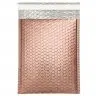 Poly Bubble hőszigetelő polietilén buborékos boríték, méret: 170 x 225 mm, 50 mm-es zárófül, Rose Gold szín