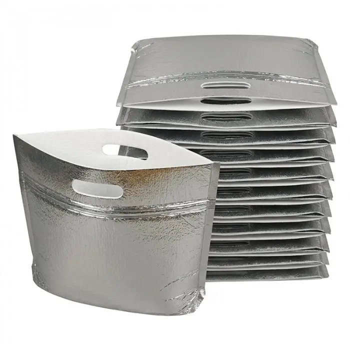 Fényvisszaverő hőtáska Cool Meal Pouch Zip Pack, 260x360 mm méretben