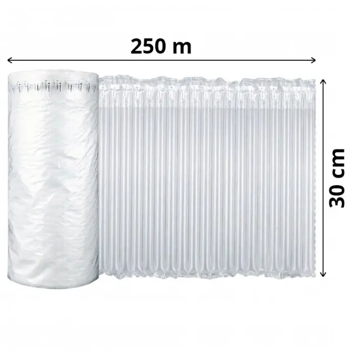 Légoszlopos fóliatekercs 250 m x 30 cm, 50 my, 39 cm-enként perforált (12 oszlop)