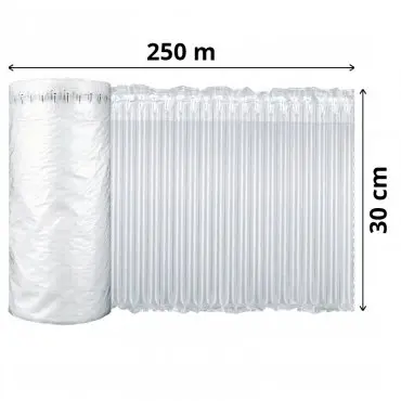 Légoszlopos fóliatekercs 250 m x 30 cm, 50 my, 39 cm-enként perforált (12 oszlop)