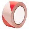 Figyelmeztető szalag, hosszúság 500 m, szélesség 70 mm, LDPE anyag, piros / fehér szín