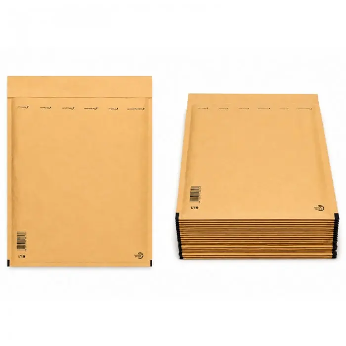 Papír ütésálló borítékok, belső méret: 300x445 mm, külső méret: 320 x 455 mm, natúr szín, I19-es típus, 50 db / csomag