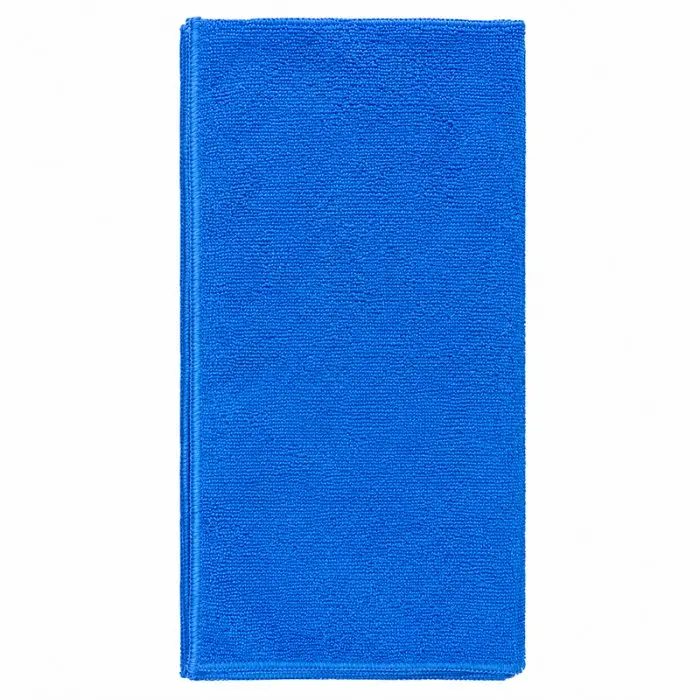 Többszínű mikroszálas törlőkendők, méret: 40 x 40 cm, kék szín, tömeg: 210 g/m2, db / csomag: 10