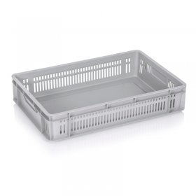 Euroline szállítóláda 600 x 400 x 120 mm, tömör alj | INATECH