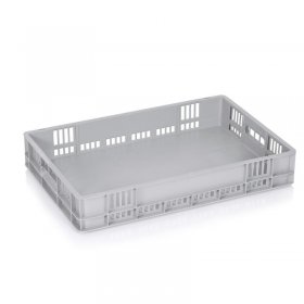 Euro szállítóláda 600 x 400 x 100 mm, tömör alj | INATECH