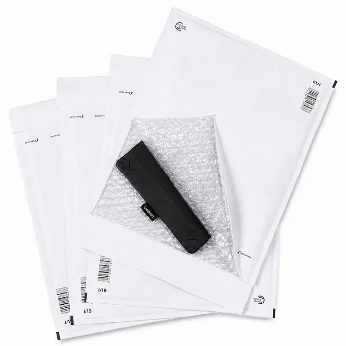 Papír ütésálló borítékok Belső méret 300x445 mm, Külső méret 320 x 455 mm, Fehér szín, Típus I19, 50 db / csomag