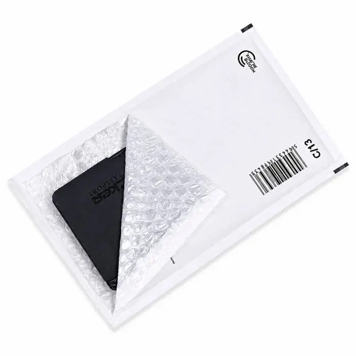 Papír ütésálló borítékok Belső méret 150x215 mm, Külső méret 170 x 225 mm, Fehér szín, Típus C13, 100 db / csomag