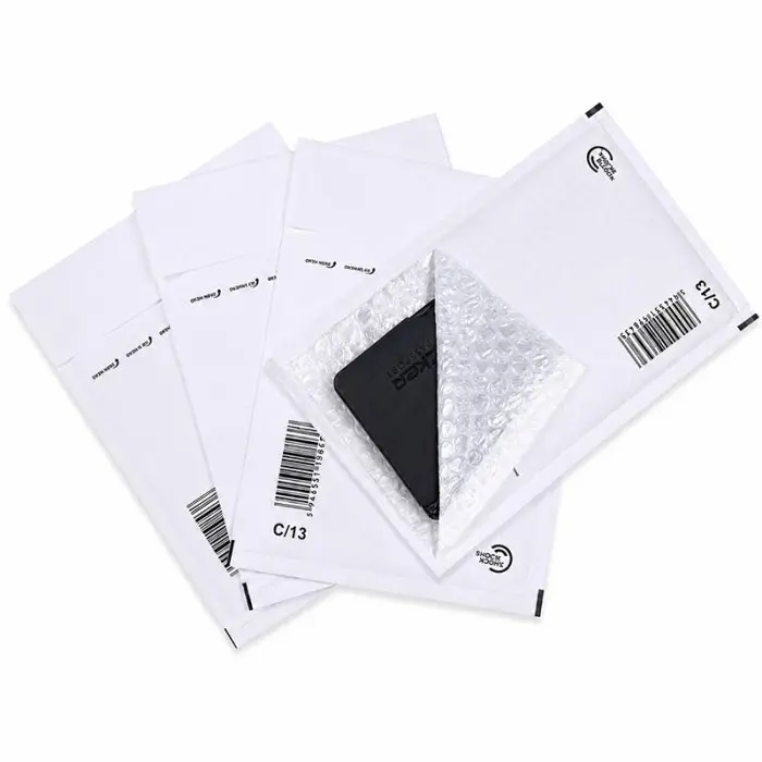 Papír ütésálló borítékok Belső méret 150x215 mm, Külső méret 170 x 225 mm, Fehér szín, Típus C13, 100 db / csomag