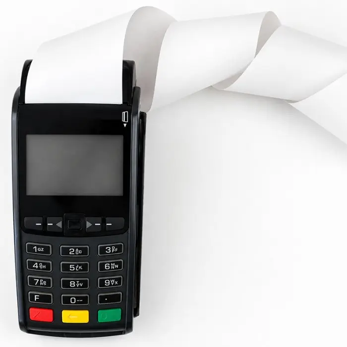 POS-hoz való hőpapírtekercs, ⌀ 12 mm, hosszúság 30 m, szélesség 76 mm, belső átmérő 12 mm