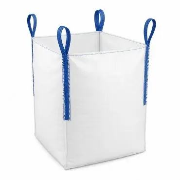 Big Bag zsákok, hosszúság 950 mm, szélesség 950 mm, magasság 1150 mm, térfogat 1037 liter, töltőnyílás: NEM