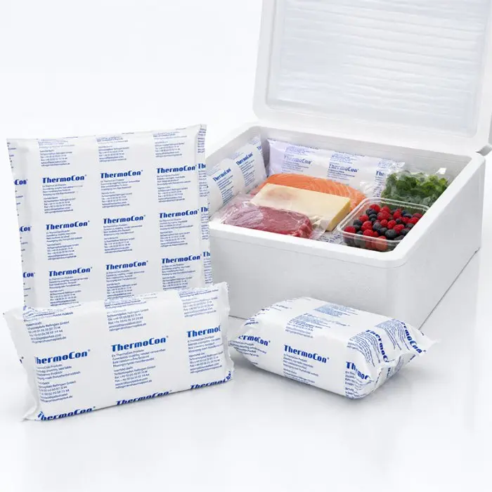 Hűtőbetétek Foam Bricks -21 °C, méret: 280 x 190 x 26 mm, tömeg: 1300 g, szín: fehér / kék, db / csomag: 12