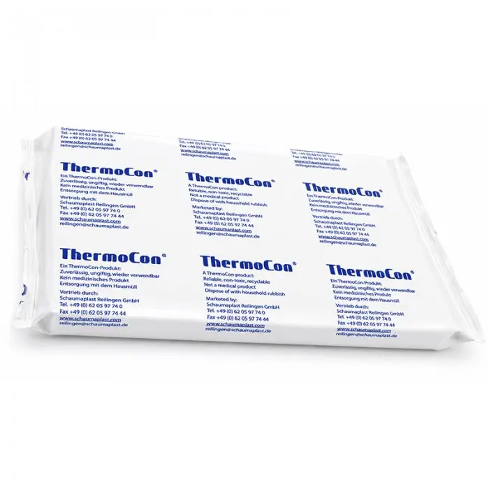 Hűtőbetétek Foam Bricks -21 °C, méret: 280 x 190 x 26 mm, tömeg: 1300 g, szín: fehér / kék, db / csomag: 12
