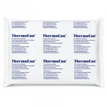 Hűtőbetétek Foam Bricks 0 °C, méret: 280 × 190 × 26 mm, tömeg: 1100 g, szín: fehér / kék, 12 db / csomag